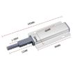 Aluminum Alloy Push-Pull Cabinet Door Drawer Bouncer, 3 PCS, Silver - 2