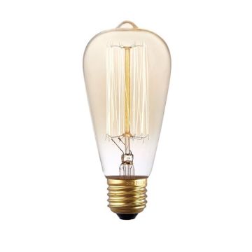 E27 40W Retro Edison Light Bulb ST64 Filament Vintage Incandescent 220V - 1