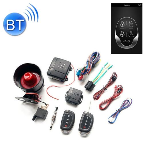 2 Set Car Alarm One-Way Bluetooth Control via Mobile App - 1