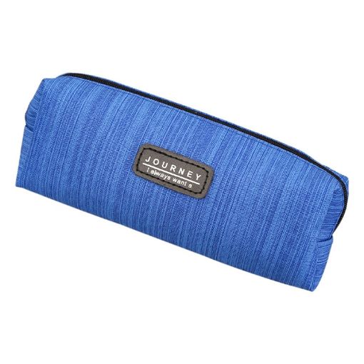 Oxford Cloth Pencil Case - 6 PCS Student Portable Horizontal Bag (Blue) - 1