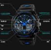 SKMEI 1270 Men's Waterproof Dual Display Digital Sports Watch - Blue - 4