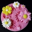 3D Flower Silicone Molds for Fondant Cake Candy Chocolate Baking (2 PCS) - 5