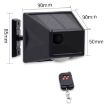 Wireless Remote Solar Alarm N911F 129dB Human Body Induction Sound Light - 2
