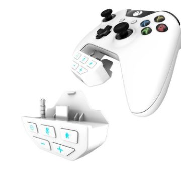 Xbox One/Series X/S Gamepad Sound Card Headset Adapter - White - 1