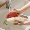 2 PCS Silicone Cleaning Brush - Non-Oily Kitchen Scouring Pad (Red) - 3