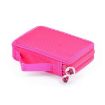 Square Two-Layer 35-Hole Stationery Bag - Rose Red Sketch Colorful Lead - 3