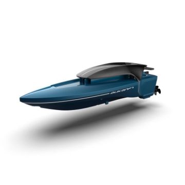 Mini Wireless Electric Speedboat Remote Control Toy Boat for Kids (Blue) - 1