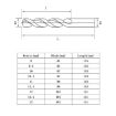 5pcs 12mm M35 Cobalt HSS Twist Drill Bits for Stainless Steel - 8