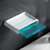 Wall-Mounted Double-Layer Drain Soap Box, Transparent Gray, No Perforation - 4