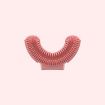 Kids Pink Silicone U-Shaped Electric Toothbrush Head 2-8 Years Replaceable - 2