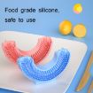Kids Pink Silicone U-Shaped Electric Toothbrush Head 2-8 Years Replaceable - 5