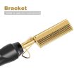 Multifunctional Electric Perm Comb for Curly & Straight Hair - EU Plug - 5