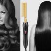 Multifunctional Electric Perm Comb - Dry/Wet Use, Curly/Straight, EU Plug - 8