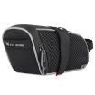 WEST BIKING Waterproof Bicycle Tail Bag - Large Saddle Bag (Black Gray) - 1