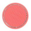 Universal Car Anti-Slip Mat - Diamond Honeycomb Coaster (Watermelon Red) - 1