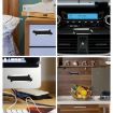 F601 4 PCS Magnetic Car Bracket - Rounded Silver Navigation Holder - 9