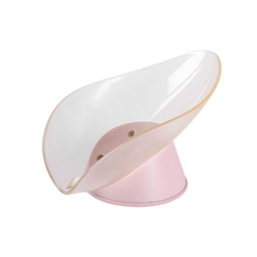 Light Pink Toilet Drain Soap Box - No Perforation Shelf - 1