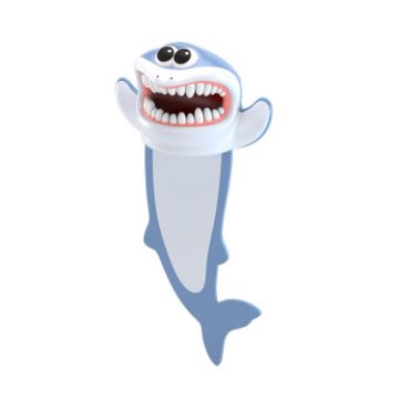 3D Marine Animal Bookmark - PVC Shark | JWMC009 - 1