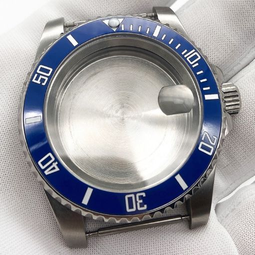 Rolex 2813/8215/2836 Movement Watch Case Stainless Steel Blue - 1
