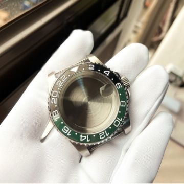 Rolex GMT Watch Case for 2813/8215/2836/3804/8200, Black Green Ring - 1