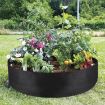 115L Black Felt Planting Barrel - 70x30cm Non-Woven Seedling Bag - 7
