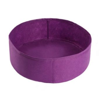Purple 70x30cm 115L Felt Planting Barrel - Indoor/Outdoor Round Bag - 1