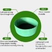 115L Dark Green Felt Planting Barrel - 70x30cm Non-Woven Seedling Bag - 3