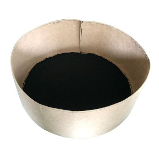 115L Felt Planting Barrel - 70x30cm Round Non-Woven Seedling Bag (Camel) - 1