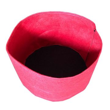 115L Red Felt Planting Barrel - 70x30cm Non-Woven Seedling Bag - 1