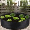 Purple 90x30cm 190L Felt Planting Barrel Round Non-Woven Seedling Bag - 8