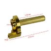 CNC Motorcycle Throttle Clamp Hand Grip - Big Torque Oil Visual (Golden) - 3