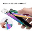 French U-Shaped Cut Fake Nail Knife - Electrophoretic Rose Red - 5