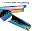 French U-Shaped Cut Fake Nail Knife - Electrophoretic Rose Red - 6