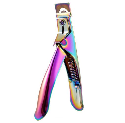 French U-Shaped Stainless Steel Nail Knife - Colorful Titanium 2 - 1