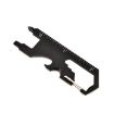 7 in 1 Outdoor Multi-Function Keychain Tool Card - Black - 1