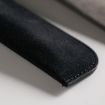 Gray Leather Pencil Bag - Simple Portable PU Stationery Protective Shell - 4