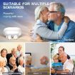 Binaural Magnetic Rechargeable Hearing Aid GM-305 Voice Amplifier (Blue/Red) - 7