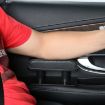Universal Gray Leather Car Arm Handle Seat Left Elbow Tray Armrest Box - 6