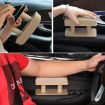 Universal Gray Leather Car Arm Handle Seat Left Elbow Tray Armrest Box - 7