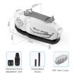 WEST BIKING Waterproof Bike Top Tube Bag - White, Mountain & Road - 3