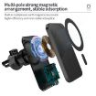 N16 10W Car Air Outlet & Suction Cup Magsafe Wireless Charger Holder - 5