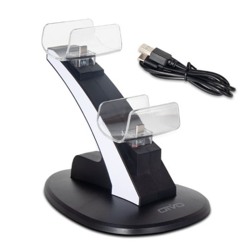 OIVO IV-P5234 Gamepad Charger for PS5 - Two-Seater, Black - 1