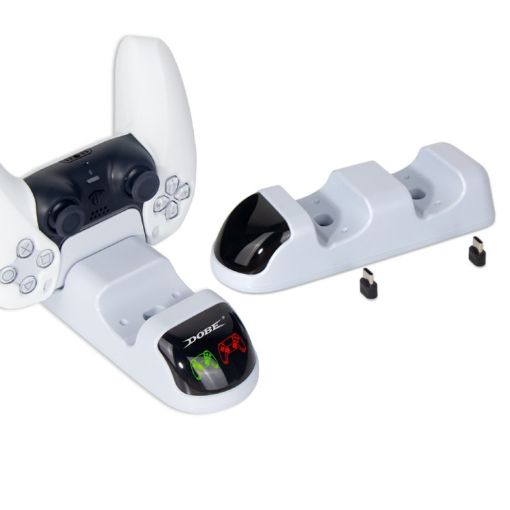 DOBE TP5-0506 Dual-Seat Wireless Charger with LED for PS5 Controller - 1