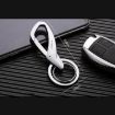 JOBON ZB-197 Black Car Waist Hanging Keychain Double Ring Metal Keychain - 3