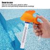 Cartoon Gold Fish Pool Thermometer - K-1020D Water Temperature Meter - 6