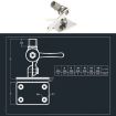 316 Stainless Steel Marine VHF Antenna Base Mount for Boat, 92mm - 7