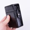 Men's Brown PU Leather Retro Lighter Cigarette Box - 5
