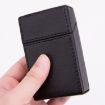 Brown PU Leather Business Portable Cigarette Case - Compact & Stylish - 4