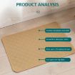 Waterproof 67x50cm Car Pet Pad for Cats & Dogs - Beige Absorbent Mat - 3