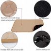 Waterproof Car Pet Pad 100x67cm for Cats & Dogs - Light Grey Carpet - 4